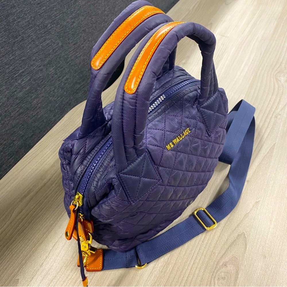 MZ Wallace Small Sutton Deluxe Bag in Boysenberry, Complete Set - Picture 2 of 15